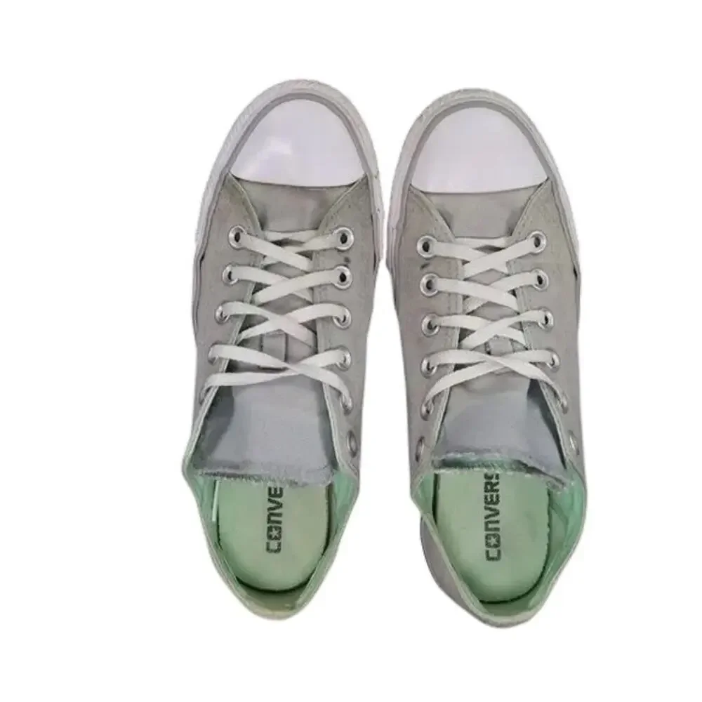Converse Shoes Womens 8 Sneakers Chuck Taylor All Star Double Tongue Canvas Grey